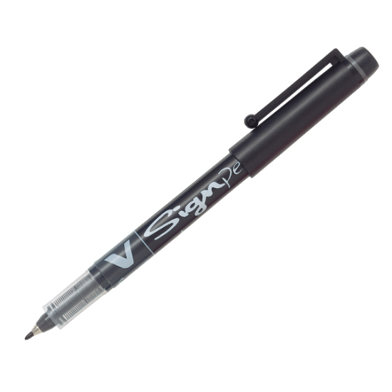 Pilot V-Signpen 0.6 mm μαρκαδόρος υγρής μελάνης μαύρος