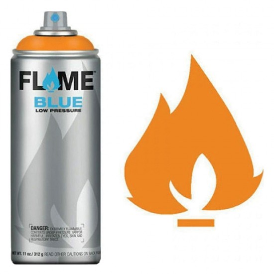 Molotow fb-204 flame blue spray ακρυλικό 400ml πορτοκαλί