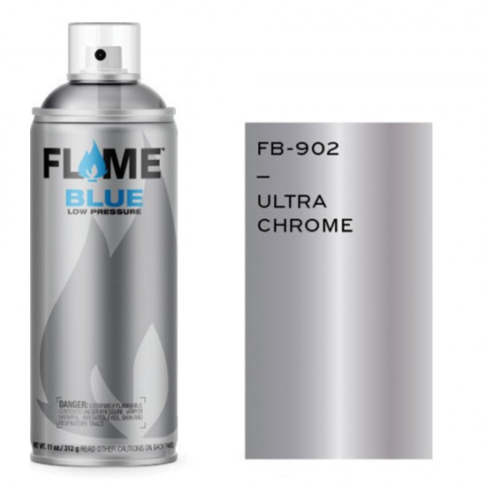 Molotow fb-902 flame blue spray ακρυλικό 400ml ασημί