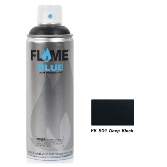Molotow fb-904 flame blue spray ακρυλικό 400ml black