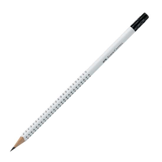 Faber Castell 058762 grip 2001 μολύβι HB με γόμα λευκό