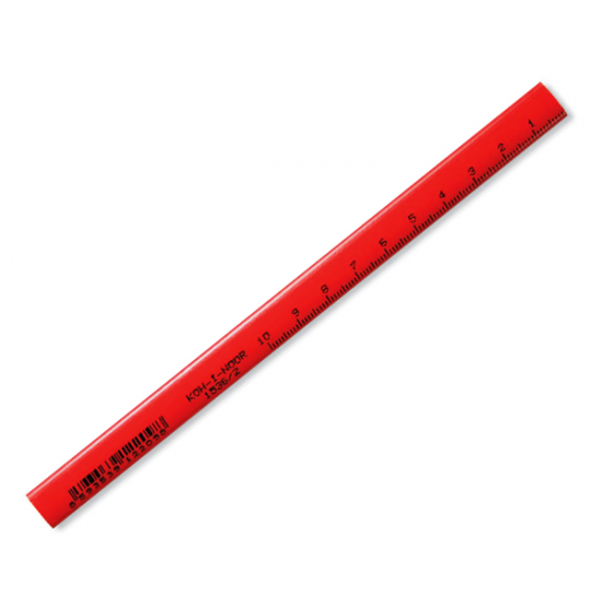 Koh-i-noor μολύβι μαραγκού 2Β πλακέ κόκκινο