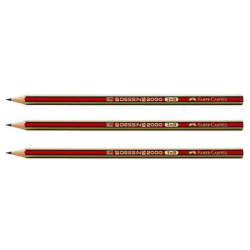 Faber Castell 2000 μολύβι B ριγέ