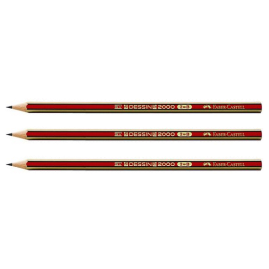 Faber Castell 2000 μολύβι B ριγέ