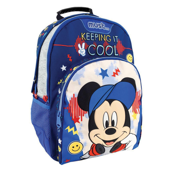 Must 562929 σακίδιο πλάτης δημοτικού 33x16x45 3θέσεων Mickey Mouse keeping it cool