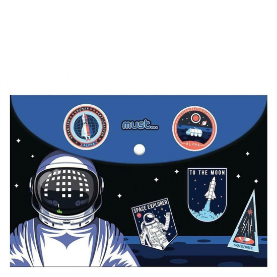 Must 584630 φάκελος με κουμπί Α4 Astronaut
