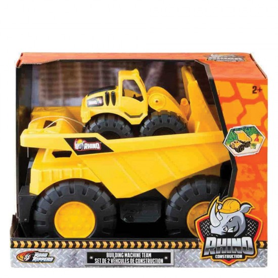 Nikko toys 36-30112 rhino construction σετ φορτηγό/εκσκαφέας