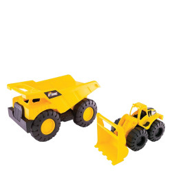 Nikko toys 36-30112 rhino construction σετ φορτηγό/εκσκαφέας