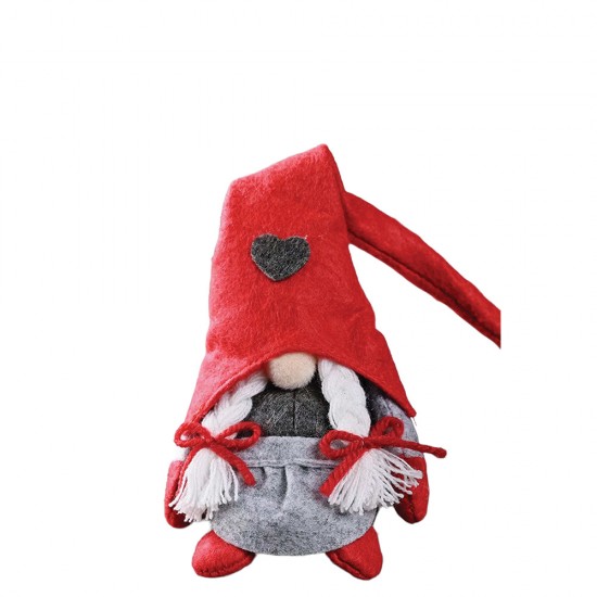 Valentine gnome τσόχινος νάνος 8Χ8Χ28cm