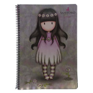 Santoro Gorjuss 18705 τετράδιο σπιράλ A4 2 θεμάτων 60φ Oops a daisy