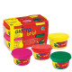 Giotto bebe 464902 πλαστοζυμαράκια φούξια-κόκκινο-κίτρινο-πράσινο 4x100γρ