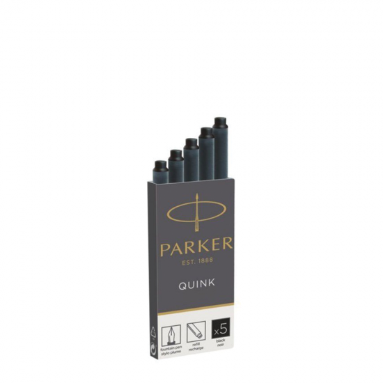 Parker 1950382 αμπούλες πένας 5τμχ μαύρο