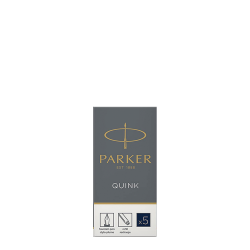 Parker 1950404 αμπούλες πένας 5τμχ μπλε-μαύρο