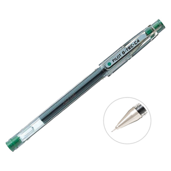 Pilot G-Tec-C4 extra fine 0.4 στυλό gel πράσινο