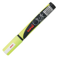 Uni Chalk PWE-5M μαρκαδόρος κιμωλίας φωσφοριζέ κίτρινο 1.8-2.5mm