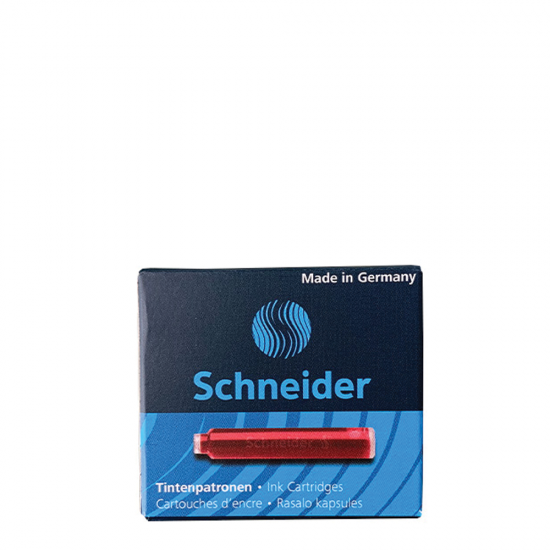 Schneider 6602 αμπούλες πένας 6τμχ κόκκινο