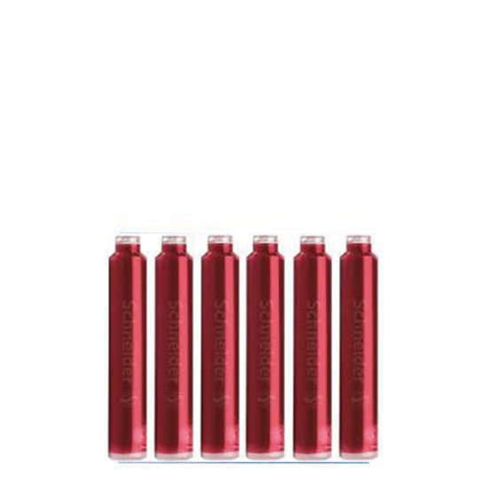 Schneider 6602 αμπούλες πένας 6τμχ κόκκινο