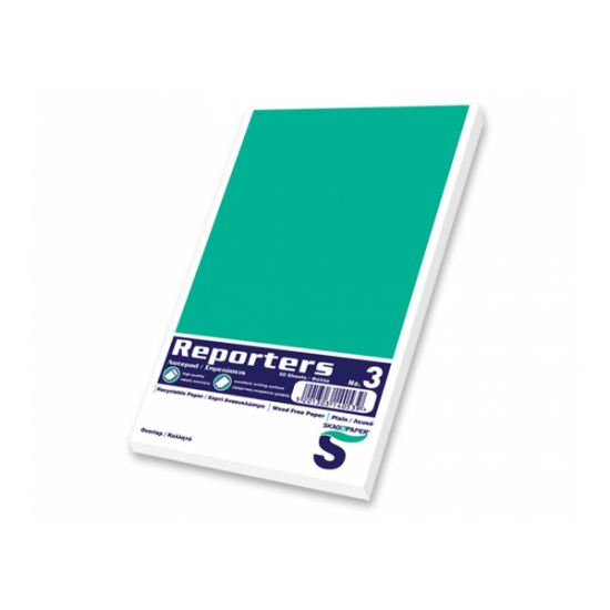Skag Notepad Νο3 σημειωματάριο λευκό 10,5Χ17,8 κολλητό