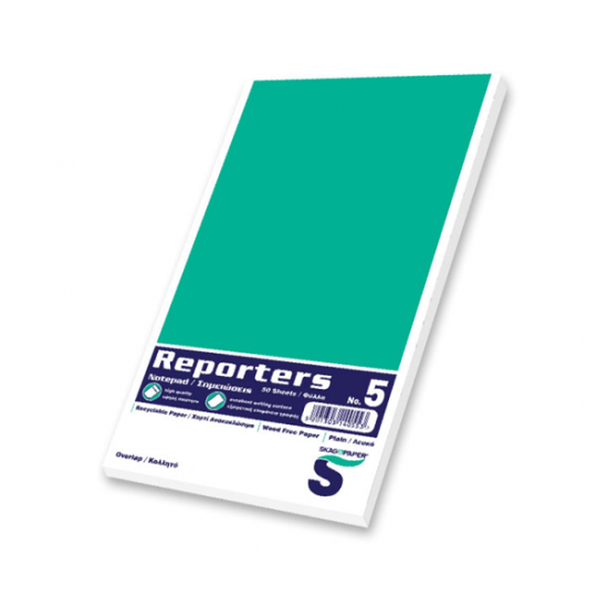Skag Notepad Νο5 σημειωματάριο λευκό 13,6Χ24,3 κολλητό
