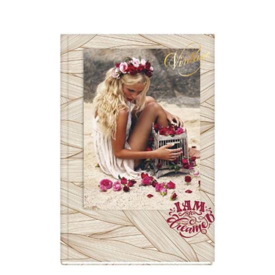 Skag 271110 Vintage σημειωματάριο σκληρό ριγέ 17x24cm 96φ