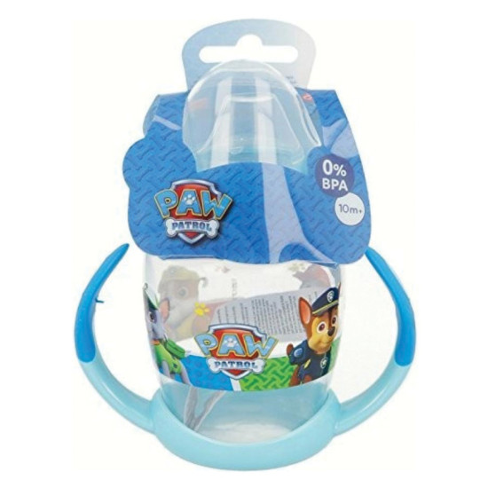 Stor 530-30826 εκπαιδευτικό μπιμπερό 270ml με θηλή σιλικόνης 10μηνών+ paw patrol