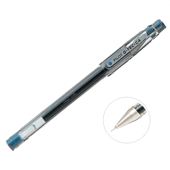 Pilot G-Tec-C4 extra fine 0.4 στυλό gel σιέλ