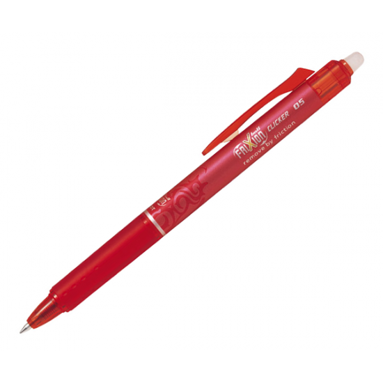 Pilot frixion clicker 0.5mm στυλό με γόμα κόκκινο