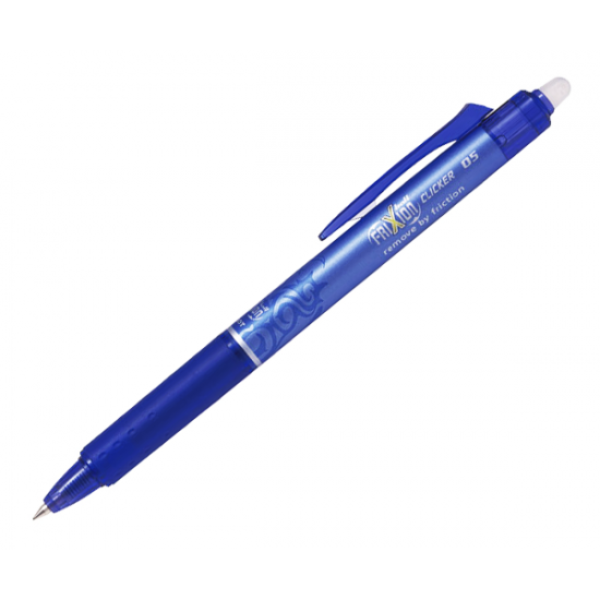 Pilot frixion clicker 0.5mm στυλό με γόμα μπλε