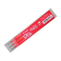 Pilot frixion 0.7mm ανταλλακτικό μελάνι κόκκινο 3τμχ
