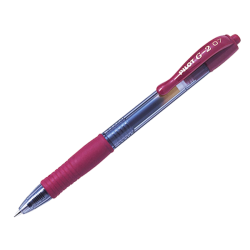 Pilot G-2 medium 0.7 στυλό gel μπορντώ