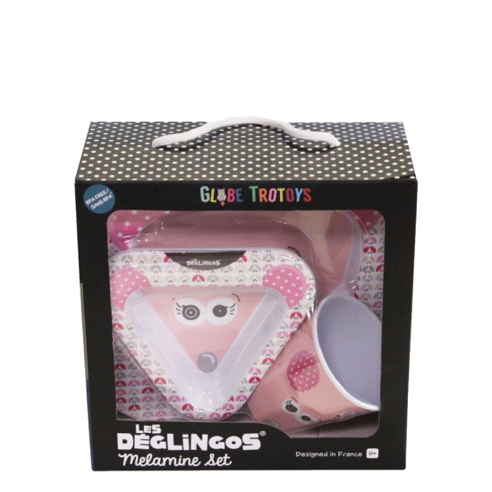 Deglingos GT55723 σετ φαγητού Coquelicos