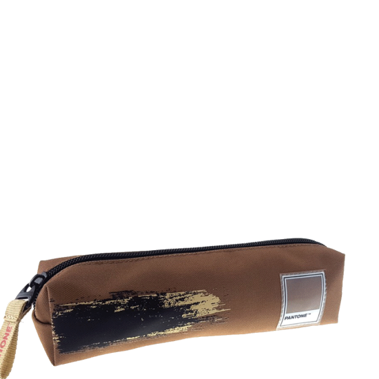 Pantone Brush 179327 κασετίνα βαρελάκι καφέ
