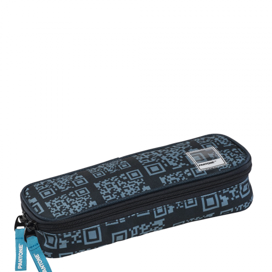 Pantone Qr code 179345 κασετίνα τετράγωνη μπλε