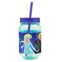 Gim Frozen Magic 551-15213 ποτήρι με καλαμάκι 550ml
