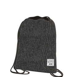 City Drawstring 19077 σάκος πλάτης melange black
