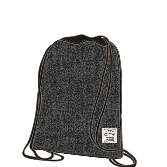 City Drawstring 19077 σάκος πλάτης melange black