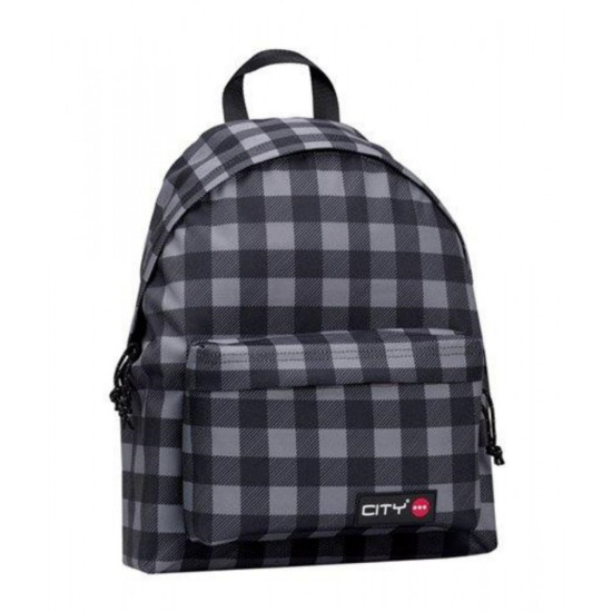 City The drop 97917 σακίδιο πλάτης grey checks