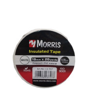 Morris 13757 μονωτική ταινία 19mm x 18m white