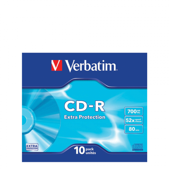 Verbatim Extra Protection 43415 CD-R εγγραφής  10τμχ σε πλαστική θήκη
