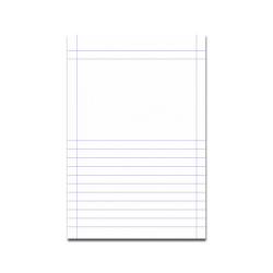 Skag Super Διεθνές τετράδιο μισό φύλλο 17x25cm 50φ μπλε