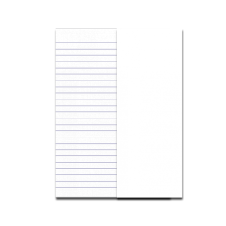 Skag Super Διεθνές τετράδιο 17x25cm 50φ ριγέ λευκό (ΡΛ)