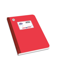 Skag Super Διεθνές flexbook τετράδιο ριγέ 17x25cm 60φ κόκκινο