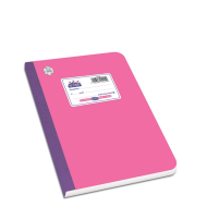 Skag Super Διεθνές flexbook τετράδιο ριγέ 17x25cm 60φ φούξια