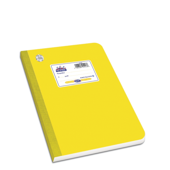 Skag Super Διεθνές flexbook τετράδιο ριγέ 17x25cm 60φ κίτρινο