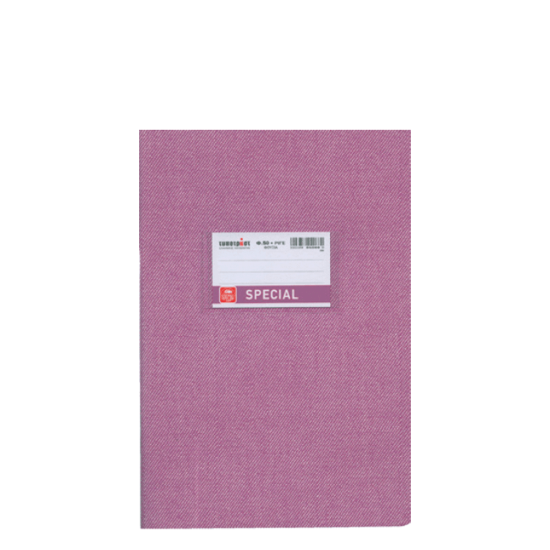 Τυποτράστ Special jeans 4168 τετράδιο καρφίτσα ριγέ 17x25cm 50φ μωβ