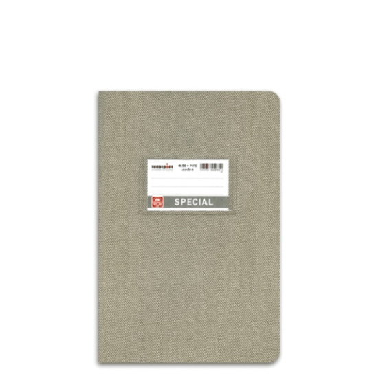 Τυποτράστ Special jeans 4164 τετράδιο καρφίτσα ριγέ 17x25cm 50φ γκρι