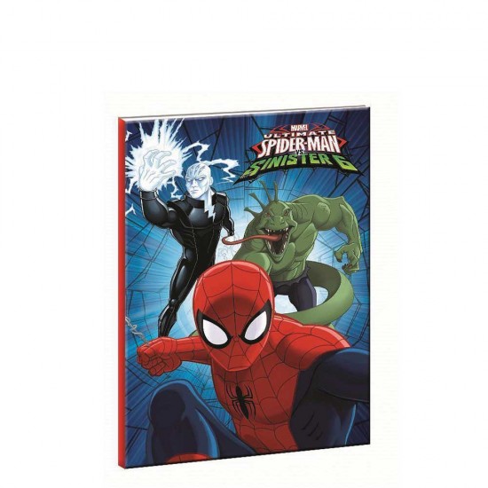 Gim Spiderman 337-66400 τετράδιο καρφίτσα 17x25cm