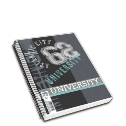 Skag University PP τετράδιο σπιράλ 17x25cm 4θ 120φ