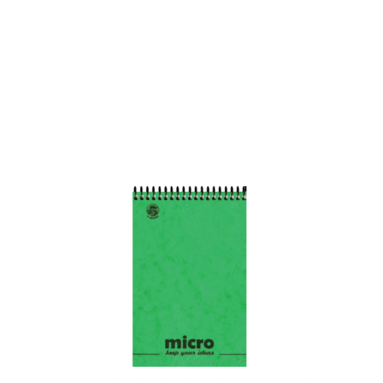 Τυποτράστ 4605α micro μπλοκ σπιράλ No2α 9X15 2 θεμάτων πράσινο