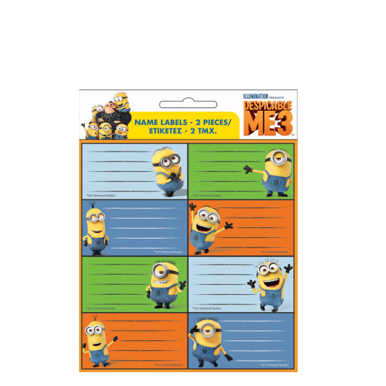 Gim Minions 774-54446 16 ετικέτες τετραδίων